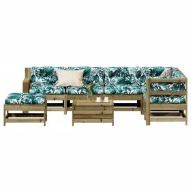 Garden furniture set 8 pieces and impregnated pine wood cushions by , Garden sets - Ref: Foro24-3250571, Price: 831,14 €, Dis...