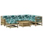 8-teiliges Gartenmöbel-Set mit Kissen aus imprägniertem Kiefernholz von , Gartensets - Ref: Foro24-3250571, Preis: 853,64 €, ...