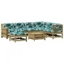 Garden furniture set 8 pieces and impregnated pine wood cushions by , Garden sets - Ref: Foro24-3250571, Price: 830,93 €, Dis...