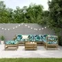 Garden furniture set 8 pieces and impregnated pine wood cushions by , Garden sets - Ref: Foro24-3250571, Price: 830,93 €, Dis...