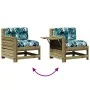 Garden furniture set 8 pieces and impregnated pine wood cushions by , Garden sets - Ref: Foro24-3250571, Price: 830,93 €, Dis...