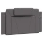 Bed frame with headboard gray synthetic leather 100x200 cm by , Beds and slatted bases - Ref: Foro24-3208078, Price: 148,23 €...