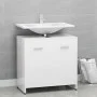 Armario de baño madera contrachapada blanco brillo 60x33x61 cm by vidaXL, Bathroom furniture - Ref: Foro24-802576, Price: 48,...