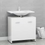 Badezimmerschrank aus weiß glänzendem Sperrholz 60x33x61 cm von vidaXL, Badezimmermöbel - Ref: Foro24-802576, Preis: 49,65 €,...