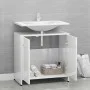 Armario de baño madera contrachapada blanco brillo 60x33x61 cm by vidaXL, Bathroom furniture - Ref: Foro24-802576, Price: 48,...