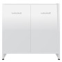 Badezimmerschrank aus weiß glänzendem Sperrholz 60x33x61 cm von vidaXL, Badezimmermöbel - Ref: Foro24-802576, Preis: 49,65 €,...