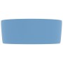 Lavabo de lujo redondo cerámica azul claro mate 40x15 cm by , Sinks - Ref: Foro24-147011, Price: 67,80 €, Discount: %