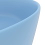 Luxuriöses rundes Waschbecken aus mattblauer Keramik, 40x15 cm. von , Sinkt - Ref: Foro24-147011, Preis: 67,80 €, Rabatt: %