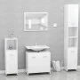 Armario de baño madera contrachapada blanco brillo 60x33x61 cm by vidaXL, Bathroom furniture - Ref: Foro24-802576, Price: 48,...