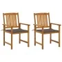 Gartenstühle mit Kissen 2 Einheiten aus massivem Akazienholz von , Gartenstühle - Ref: Foro24-3061183, Preis: 158,39 €, Rabat...