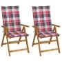 Liegende Gartenstühle, 2 Stück, Kissen aus massivem Akazienholz von , Gartenstühle - Ref: Foro24-3064072, Preis: 184,48 €, Ra...