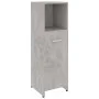 Armario de baño madera contrachapada gris hormigón 30x30x95 cm de vidaXL, Muebles de baño - Ref: Foro24-802592, Precio: 42,17...