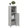 Armario de baño madera contrachapada gris hormigón 30x30x95 cm de vidaXL, Muebles de baño - Ref: Foro24-802592, Precio: 42,17...
