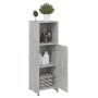 Badezimmerschrank aus betongrauem Sperrholz, 30 x 30 x 95 cm von vidaXL, Badezimmermöbel - Ref: Foro24-802592, Preis: 42,69 €...