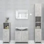 Armario de baño madera contrachapada gris hormigón 30x30x95 cm de vidaXL, Muebles de baño - Ref: Foro24-802592, Precio: 42,17...