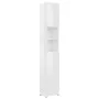 Glossy white plywood bathroom cabinet 32x25.5x190 cm by vidaXL, Bathroom furniture - Ref: Foro24-802882, Price: 87,54 €, Disc...