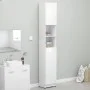 Glossy white plywood bathroom cabinet 32x25.5x190 cm by vidaXL, Bathroom furniture - Ref: Foro24-802882, Price: 87,54 €, Disc...