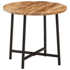Mesa de centro hierro y madera maciza de mango 45x45x40 cm de , Mesas de centro - Ref: Foro24-371969, Precio: 51,84 €, Descue...