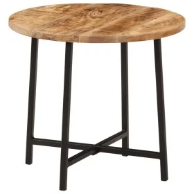 Mesa de centro hierro y madera maciza de mango 45x45x40 cm by , Coffee table - Ref: Foro24-371969, Price: 50,89 €, Discount: %