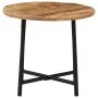 Eisen- und massiver Mangoholz-Couchtisch 45x45x40 cm von , Couchtisch - Ref: Foro24-371969, Preis: 50,89 €, Rabatt: %
