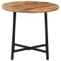 Mesa de centro hierro y madera maciza de mango 45x45x40 cm by , Coffee table - Ref: Foro24-371969, Price: 51,84 €, Discount: %