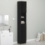 Badezimmerschrank aus schwarzem Sperrholz, 32 x 25,5 x 190 cm von vidaXL, Badezimmermöbel - Ref: Foro24-802877, Preis: 72,56 ...
