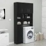 Armario de baño madera contrachapada negro 32x25,5x190 cm de vidaXL, Muebles de baño - Ref: Foro24-802877, Precio: 71,52 €, D...
