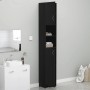 Badezimmerschrank aus schwarzem Sperrholz, 32 x 25,5 x 190 cm von vidaXL, Badezimmermöbel - Ref: Foro24-802877, Preis: 72,56 ...