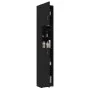 Armario de baño madera contrachapada negro 32x25,5x190 cm de vidaXL, Muebles de baño - Ref: Foro24-802877, Precio: 71,52 €, D...