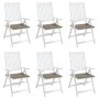 Cojines de silla de jardín 6 uds tela Oxford taupé 40x40x3 cm de , Cojines para sillas y sofás - Ref: Foro24-314019, Precio: ...