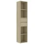 Estantería madera contrachapada color roble Sonoma 36x30x171 cm de vidaXL, Librerías y estanterías - Ref: Foro24-802870, Prec...