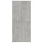 Mueble zapatero contrachapada gris hormigón 80x39x178 cm de vidaXL, Zapateros y organizadores de calzado - Ref: Foro24-802862...