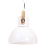 Lámpara colgante industrial 25 W blanca redonda 40 cm E27 de vidaXL, Lámparas - Ref: Foro24-320538, Precio: 81,18 €, Descuent...