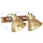 Industrial brass wall lamp 45x25 cm E27 by vidaXL, Lamps - Ref: Foro24-320508, Price: 72,02 €, Discount: %