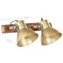 Industrielle Wandleuchte aus Messing 45x25 cm E27 von vidaXL, Lampen - Ref: Foro24-320508, Preis: 68,87 €, Rabatt: %