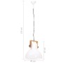 Lámpara colgante industrial 25 W blanca redonda 40 cm E27 de vidaXL, Lámparas - Ref: Foro24-320538, Precio: 81,18 €, Descuent...