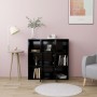 Schwarzes Sperrholzregal 90x30x90 cm von vidaXL, Bücherregale und Regale - Ref: Foro24-802931, Preis: 75,66 €, Rabatt: %