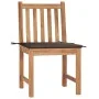 Garden chairs 2 units solid teak wood with cushions by , Garden chairs - Ref: Foro24-3062924, Price: 234,82 €, Discount: %