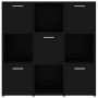 Schwarzes Sperrholzregal 90x30x90 cm von vidaXL, Bücherregale und Regale - Ref: Foro24-802931, Preis: 75,66 €, Rabatt: %