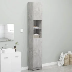 Concrete gray plywood bathroom cabinet 32x25.5x190 cm by vidaXL, Bathroom furniture - Ref: Foro24-802880, Price: 68,50 €, Dis...