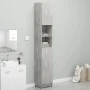 Armario de baño contrachapada gris hormigón 32x25,5x190 cm de vidaXL, Muebles de baño - Ref: Foro24-802880, Precio: 69,54 €, ...