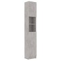 Armario de baño contrachapada gris hormigón 32x25,5x190 cm de vidaXL, Muebles de baño - Ref: Foro24-802880, Precio: 69,54 €, ...