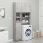 Armario de baño contrachapada gris hormigón 32x25,5x190 cm de vidaXL, Muebles de baño - Ref: Foro24-802880, Precio: 69,54 €, ...