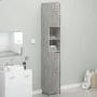 Armario de baño contrachapada gris hormigón 32x25,5x190 cm de vidaXL, Muebles de baño - Ref: Foro24-802880, Precio: 69,54 €, ...