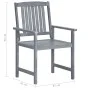 Gartenstühle mit Kissen, 8 Stück, massives graues Akazienholz von , Gartenstühle - Ref: Foro24-3078229, Preis: 555,72 €, Raba...