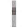 Armario de baño contrachapada gris hormigón 32x25,5x190 cm de vidaXL, Muebles de baño - Ref: Foro24-802880, Precio: 69,54 €, ...