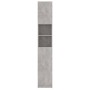 Armario de baño contrachapada gris hormigón 32x25,5x190 cm de vidaXL, Muebles de baño - Ref: Foro24-802880, Precio: 69,54 €, ...