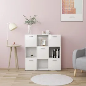 Bücherregal aus weißem Sperrholz, 90 x 30 x 90 cm von vidaXL, Bücherregale und Regale - Ref: Foro24-802930, Preis: 82,47 €, R...