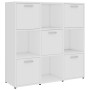 Bücherregal aus weißem Sperrholz, 90 x 30 x 90 cm von vidaXL, Bücherregale und Regale - Ref: Foro24-802930, Preis: 84,77 €, R...