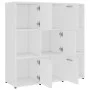 Estantería librería madera contrachapada blanco 90x30x90 cm de vidaXL, Librerías y estanterías - Ref: Foro24-802930, Precio: ...